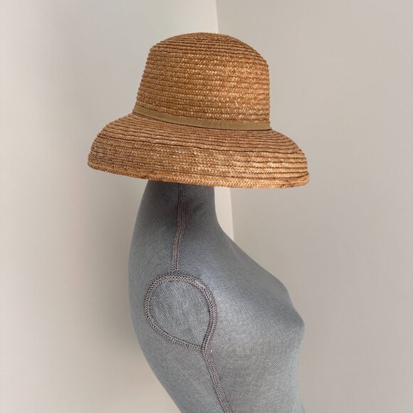 BETMAR Women's French Cloche 100% Straw Hat - Picture 3 of 8